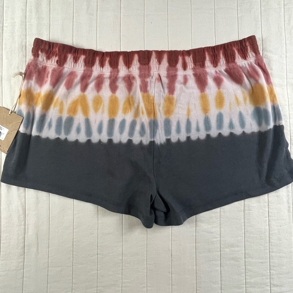P.J. Salvage Red and White Tie-Dye Shorts XL - Picture 6 of 10